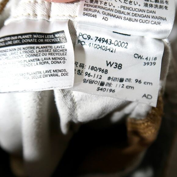 Levi Strauss Mens Baggy Cargo Shorts Brown Levi's Cotton Casual Tag Size 38 - Picture 9 of 9